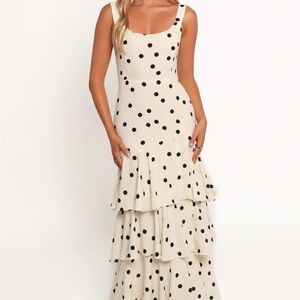 Petal & Pup Polka Dot Tiered Maxi Dress size XS